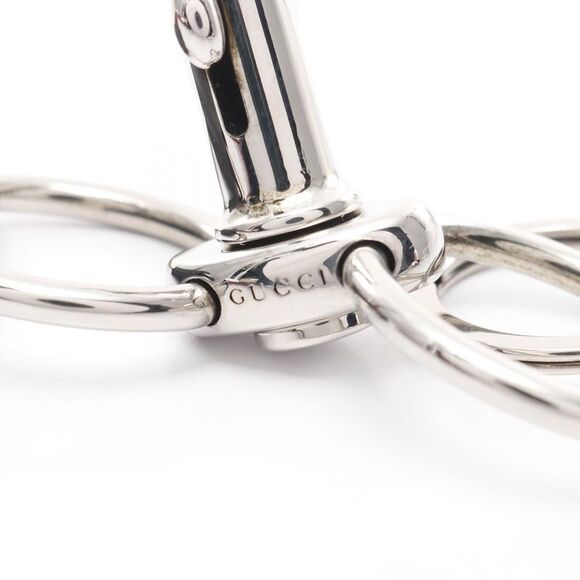 Gucci Canvas Leather Web Stripe Keychain - Picture 3 of 3